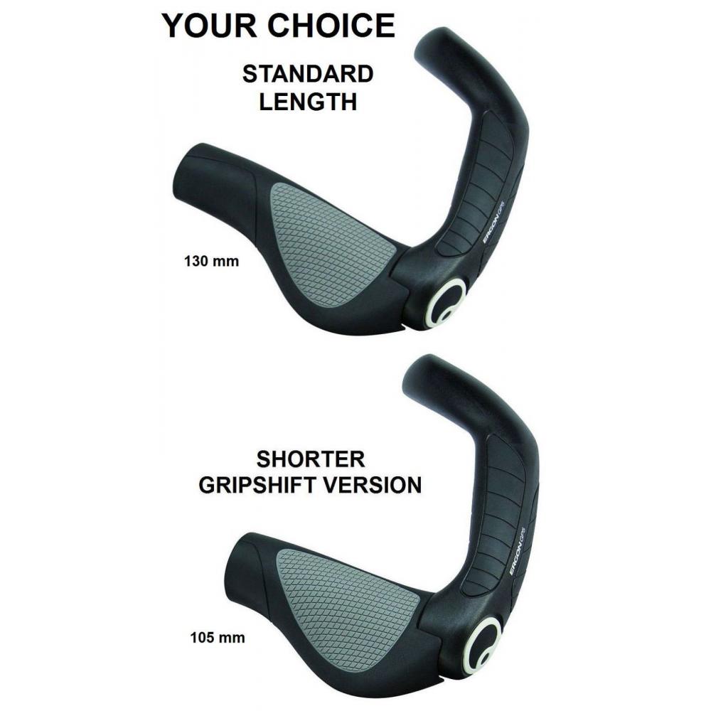 If you are looking Ergon GP5 pick Bike Standard Grip Length or GripShift & Large or Small Hand Size you can buy to the_bikesmiths, It is on sale at the best price