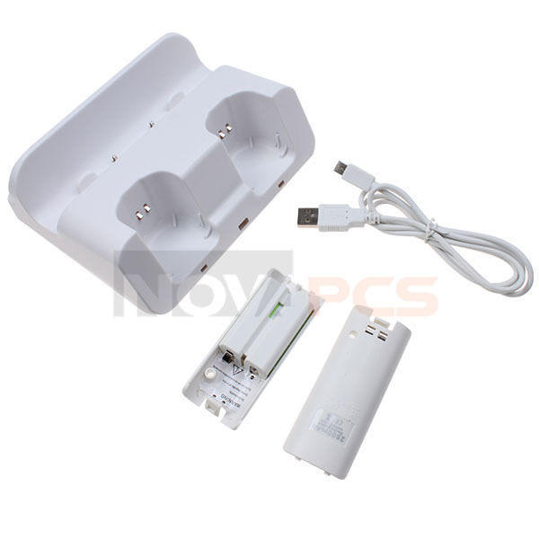 If you are looking White Dual Charge Station for Nintendo Wii U Remote Controller Wiimote w/Battery you can buy to Novapcs, It is on sale at the best price