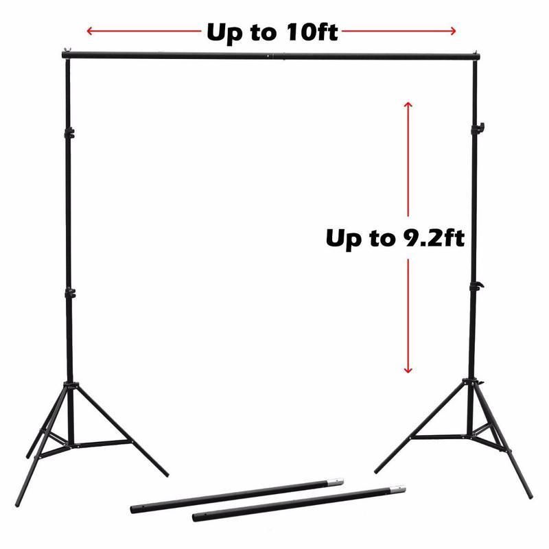 If you are looking 9X10Ft Adjustable Background Support Stand Photography Backdrop Crossbar Kit you can buy to focusepart, It is on sale at the best price