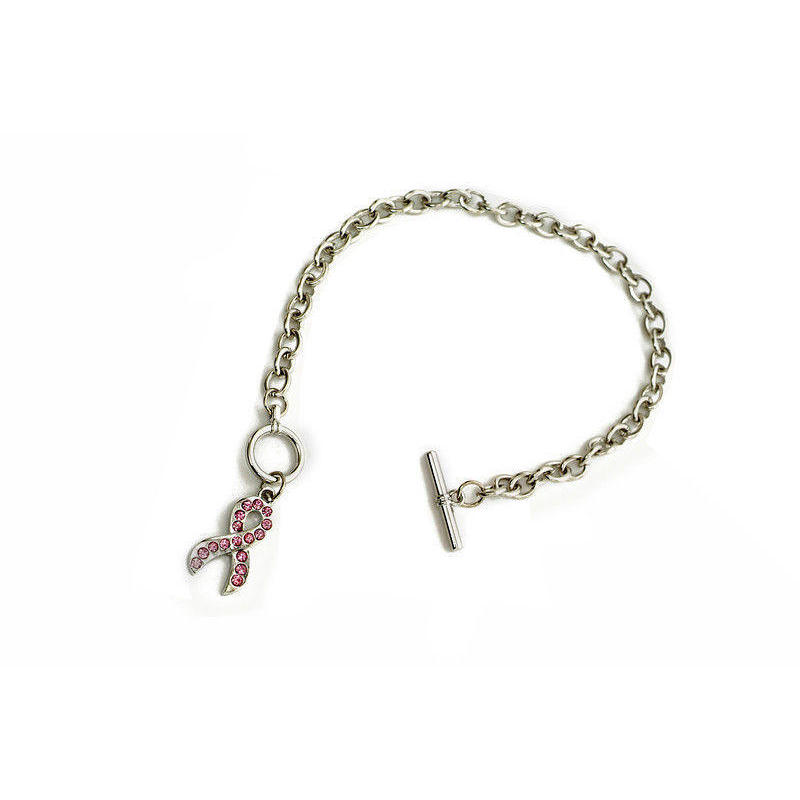 If you are looking New Pink Power Breast Cancer Awareness Bracelet with Pink Ribbon Charm Crystals you can buy to dealdreaming, It is on sale at the best price