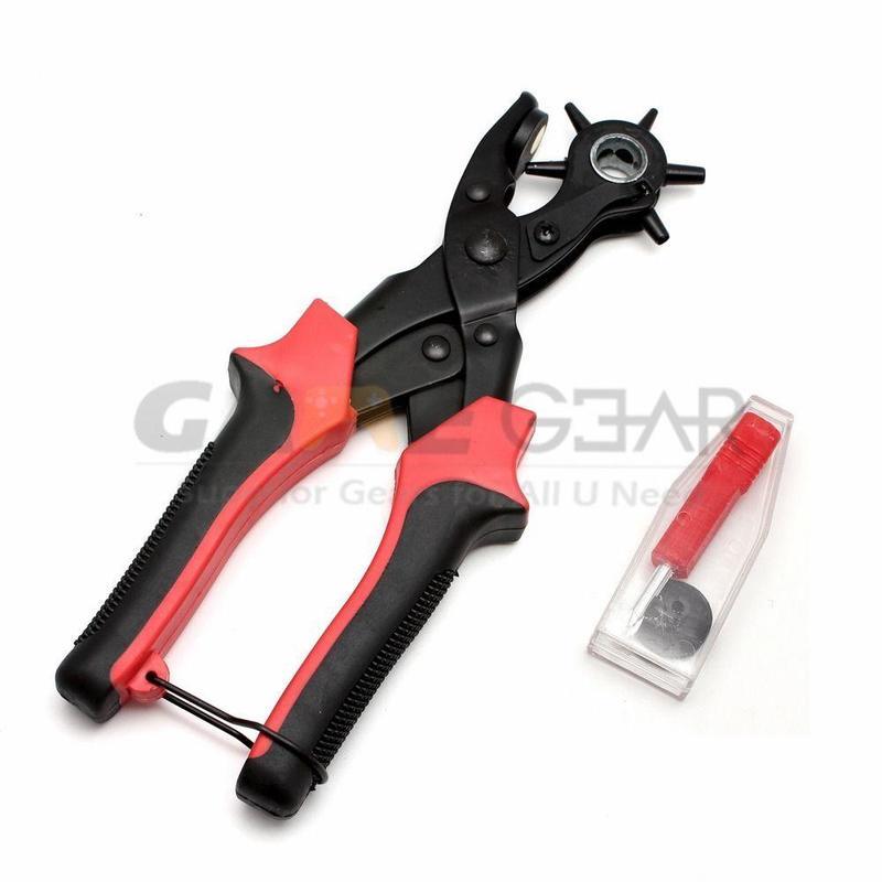 If you are looking 6 Sized Heavy Duty Strap Leather Hole Punch Hand Pliers Belt Punches Revolving you can buy to gamegear11, It is on sale at the best price