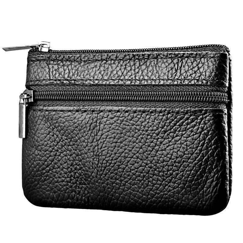 If you are looking Black Soft Men Women Card Coin Key holder ZIP Genuine Leather Wallet Pouch Bag you can buy to everydaysource, It is on sale at the best price