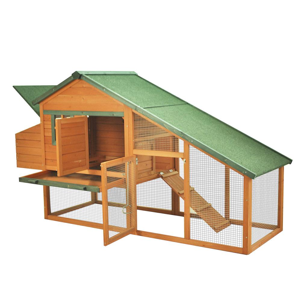 If you are looking Pawhut 87" Backyard Wooden Chicken Coop Hutch Poultry Nesting Hen Habitat House you can buy to mhcorp, It is on sale at the best price