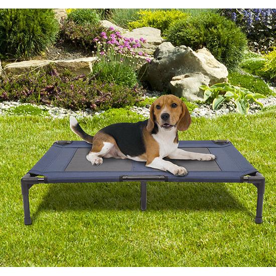 If you are looking Portable Large Dog Cat Elevated Bed Camping Pet Cot Indoor/Outdoor Blue you can buy to mhcorp, It is on sale at the best price