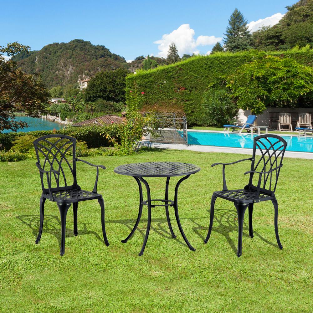 If you are looking 3pc Patio Bistro Set Table Chairs Cast Aluminum Outdoor Garden Dinning Porch you can buy to mhcorp, It is on sale at the best price