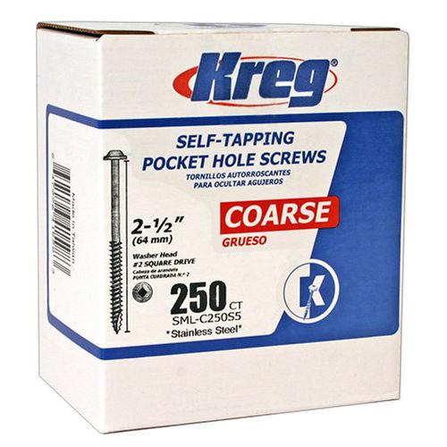 If you are looking Kreg SMLC-250-S5-250 2-1/2-inch Stainless Steel Pocket Hole Screws, 250 Pack you can buy to hardware_sales, It is on sale at the best price