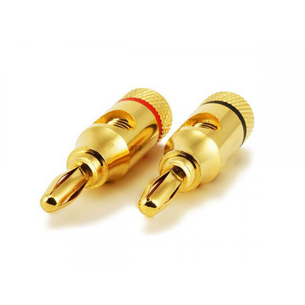 If you are looking Monoprice 2943 1 PAIR Gold Plated Speaker Banana Plugs, Open Screw Type you can buy to monoprice, It is on sale at the best price