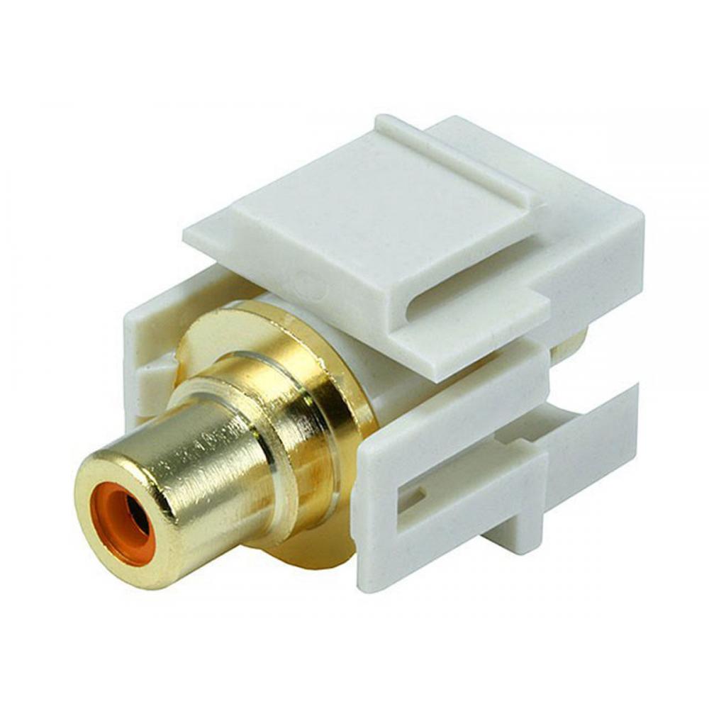 If you are looking Monoprice 6571 Keystone Jack - Modular RCA w/Orange Center, Flush Type (Ivory) you can buy to monoprice, It is on sale at the best price