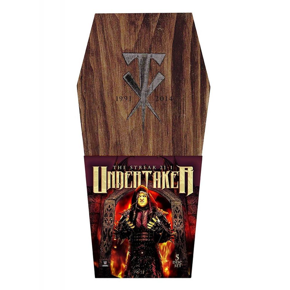 If you are looking NEW WWE Undertaker: The Streak RIP Edition 21-1 DVD 2015 Limited Edition Coffin you can buy to RossGames, It is on sale at the best price