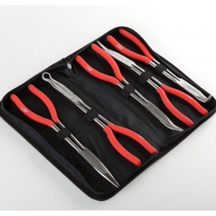If you are looking 5pc 11" Long Needle Nose Pliers Set Bent Nose Plug Cable Puller Reach Flat 90 45 you can buy to 1st_web_sales, It is on sale at the best price