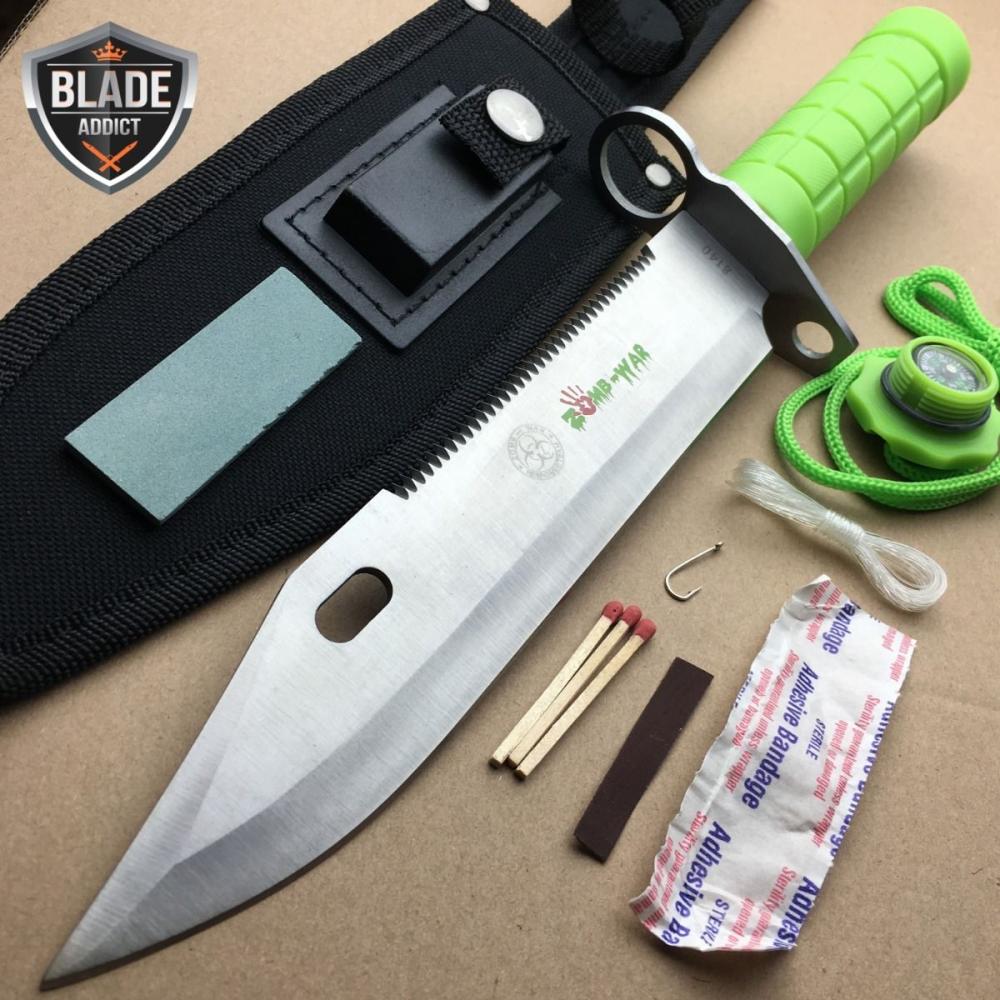 If you are looking 12.5" Zombie Military Tactical Combat BAYONET FIXED BLADE Survival Knife RAMBO you can buy to blade_addict, It is on sale at the best price