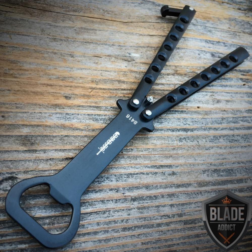 If you are looking High Quality Practice BALISONG METAL BUTTERFLY BOTTLE OPENER Steel Trainer Knife you can buy to blade_addict, It is on sale at the best price