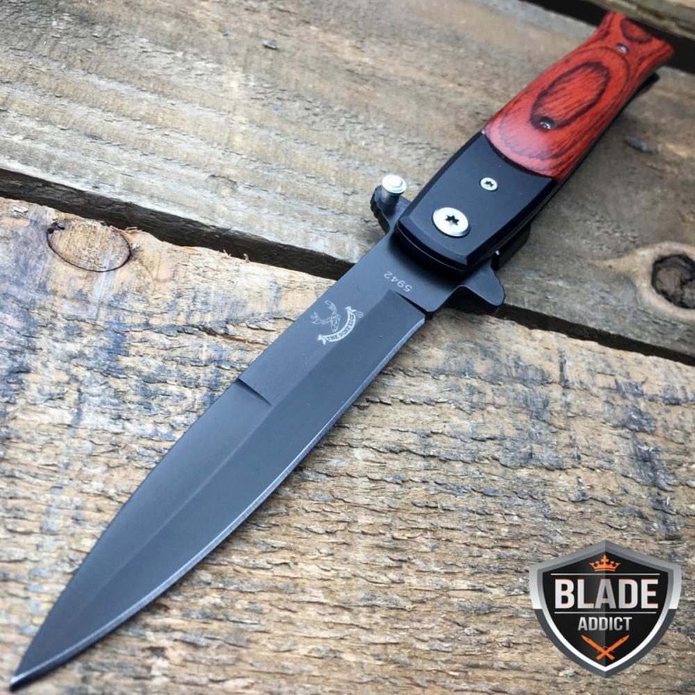 If you are looking 8.5" Italian Milano Stiletto Tactical Spring Open Assisted Folding Pocket Knife you can buy to blade_addict, It is on sale at the best price