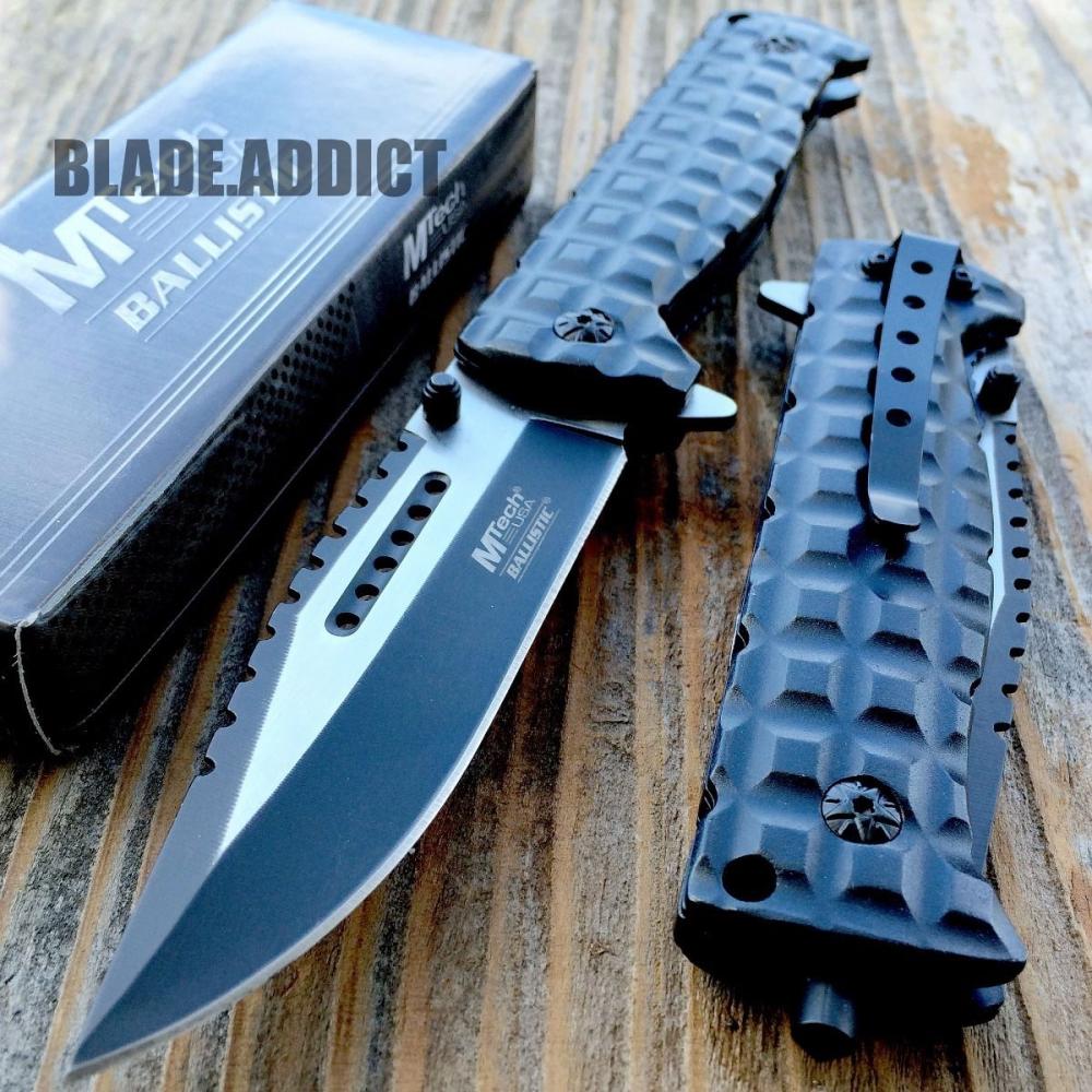 If you are looking TAC FORCE Spring Opening Assisted BLACK TACTICAL Pocket Knife Folding Blade NEW! you can buy to blade_addict, It is on sale at the best price