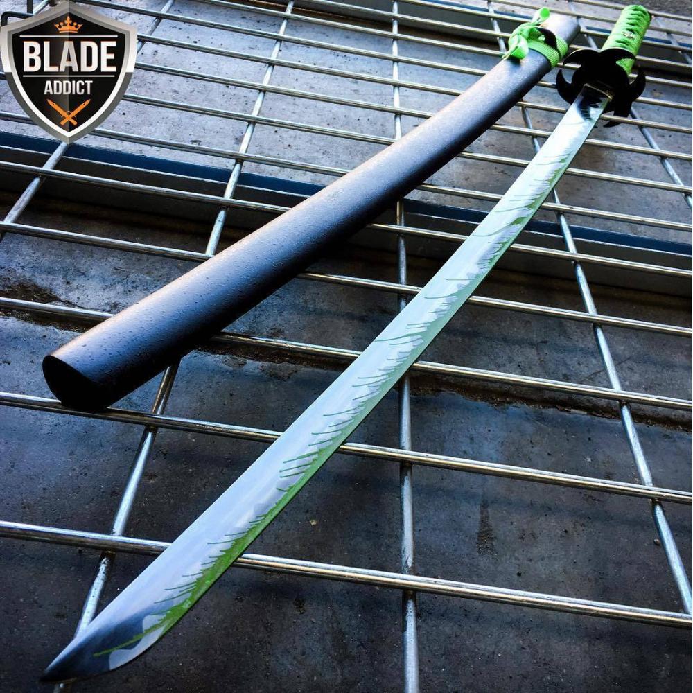 If you are looking ZOMBIE HUNTER GREEN Katana NINJA SAMURAI Sword BIOHAZARD TSUBA Carbon Steel you can buy to blade_addict, It is on sale at the best price