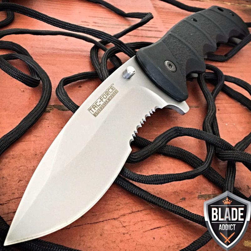 If you are looking 9" TAC-FORCE BLACK Spring Open Assisted TACTICAL Folding Pocket Knife NEW you can buy to blade_addict, It is on sale at the best price