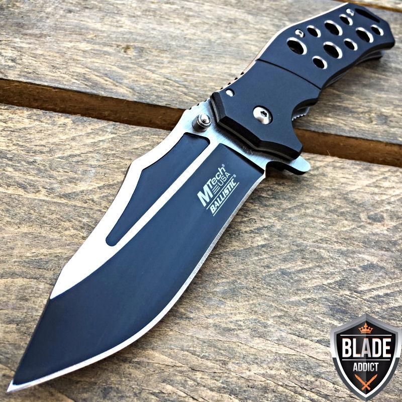 If you are looking 8" MTECH BLACK SPRING ASSISTED OPEN Military Tactical Folding POCKET KNIFE EDC you can buy to blade_addict, It is on sale at the best price