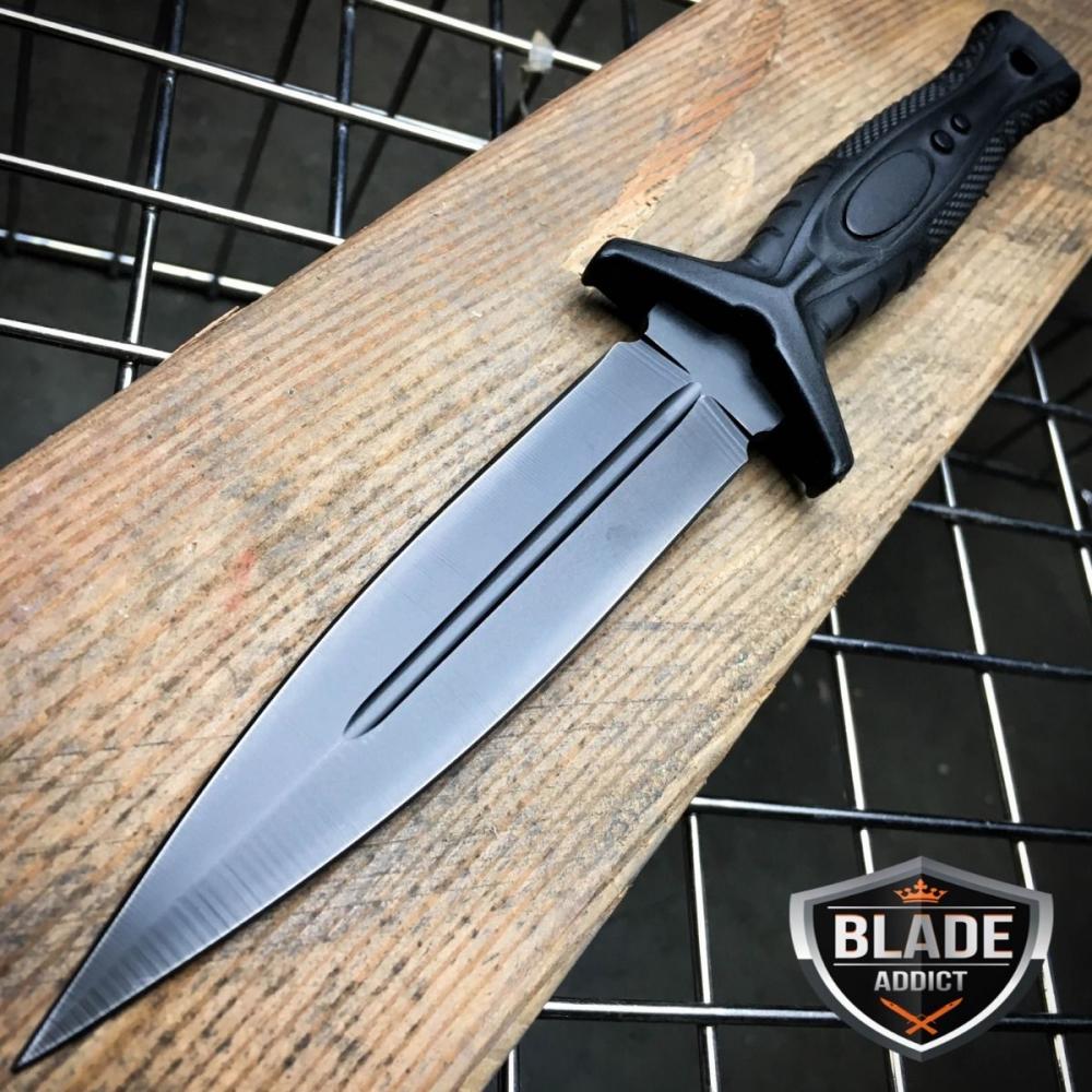 If you are looking 9" DOUBLE EDGE TACTICAL HUNTING Military Combat FIXED KNIFE Dagger Rambo Bowie you can buy to blade_addict, It is on sale at the best price