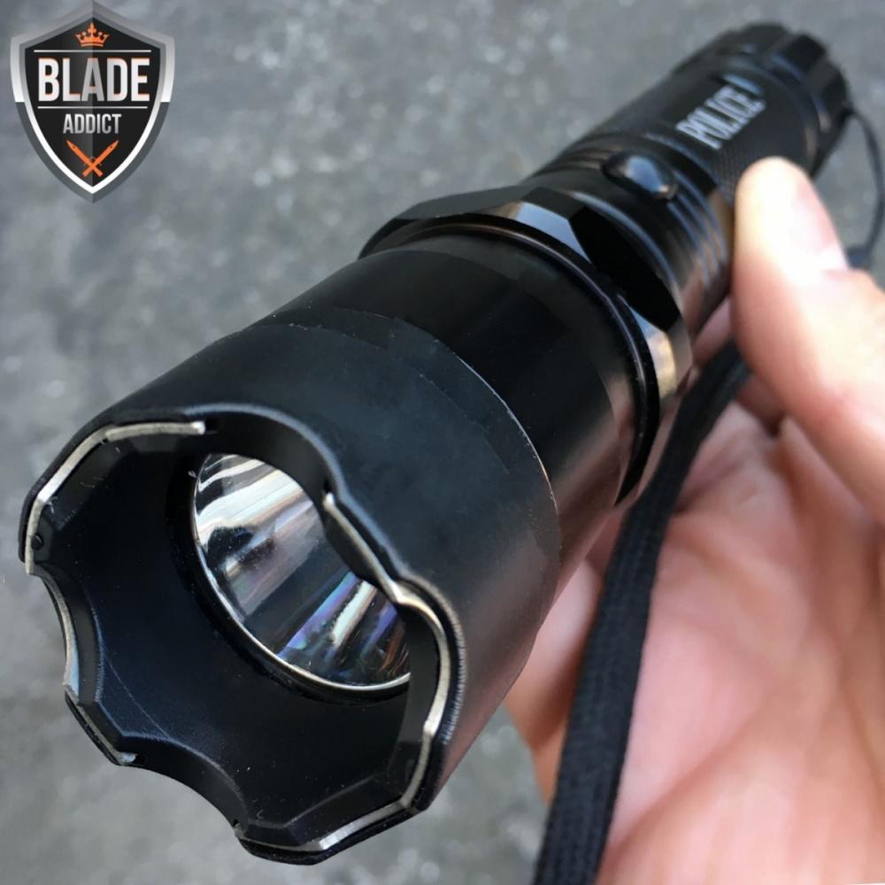 If you are looking TACTICAL MILITARY RECHARGEABLE Stun Gun 260 MV LED Flashlight + Carry CASE you can buy to blade_addict, It is on sale at the best price