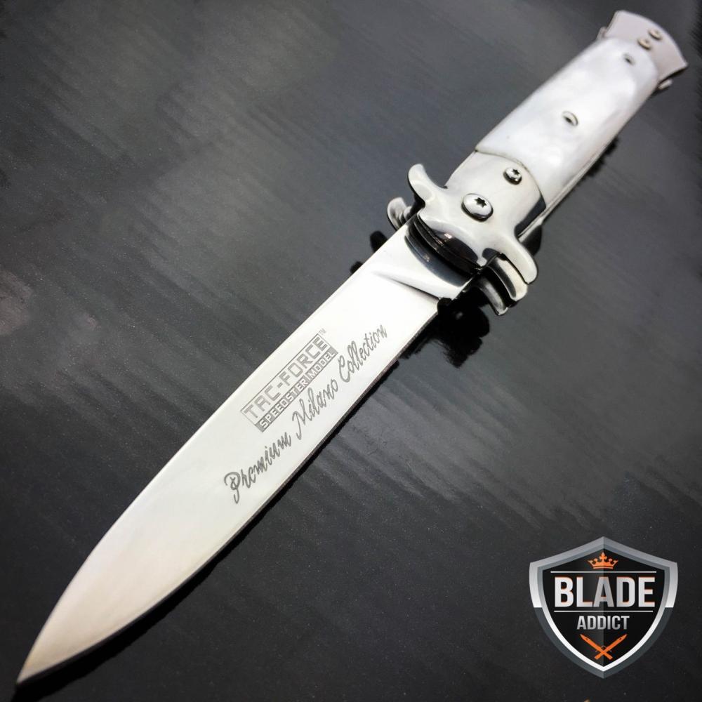 If you are looking 9" Italian Milano Stiletto Tactical Spring Assisted Pocket OPEN Knife TAC FORCE you can buy to blade_addict, It is on sale at the best price