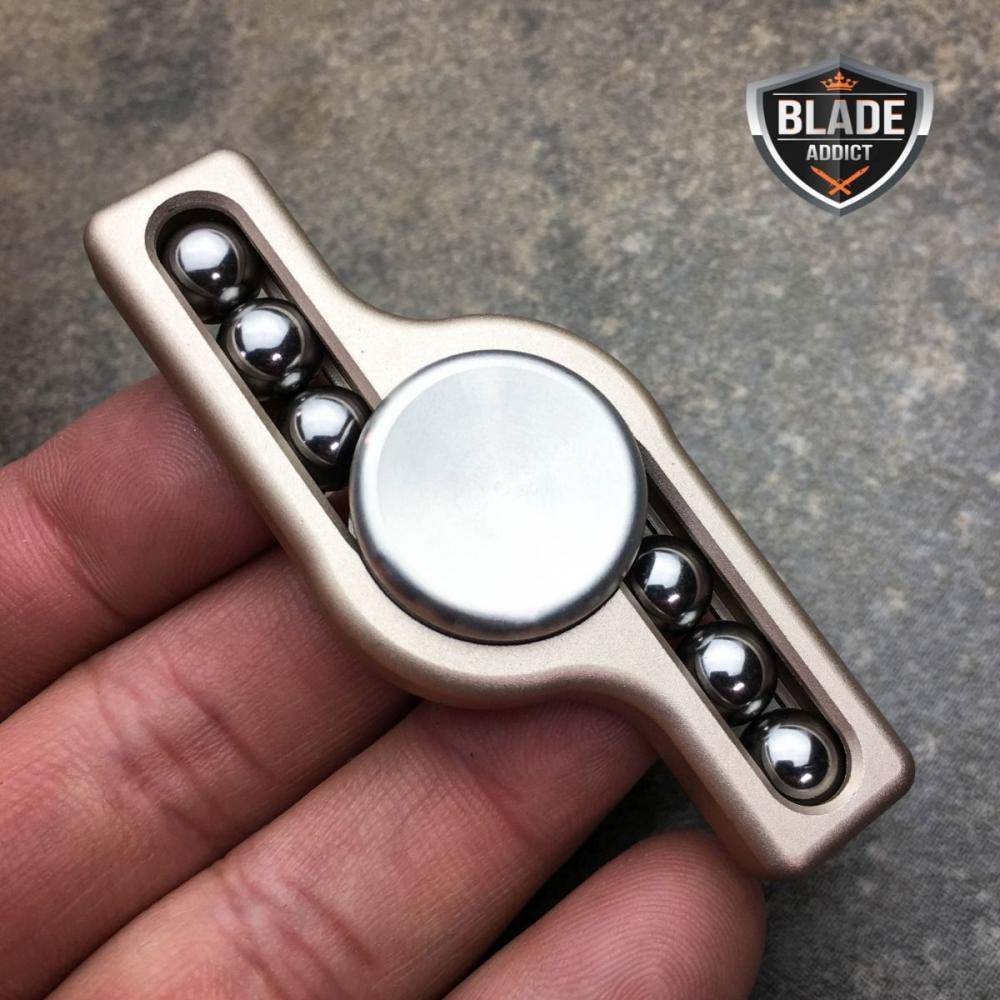 If you are looking Silver Spinner Fidget Hand Finger Focus Toy Alloy Steel Ball Bearing High Speed you can buy to blade_addict, It is on sale at the best price