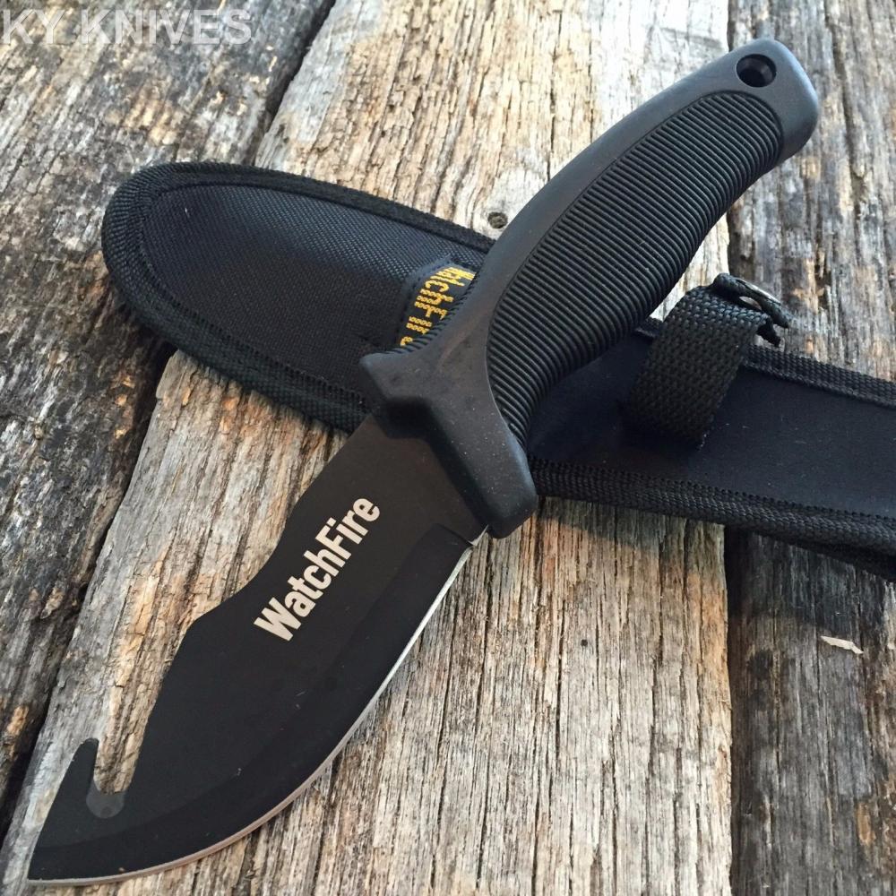 If you are looking 9" BLACK GUT HOOK SKINNER HUNTING KNIFE survival Skinning camping TACTICAL you can buy to kyknives, It is on sale at the best price