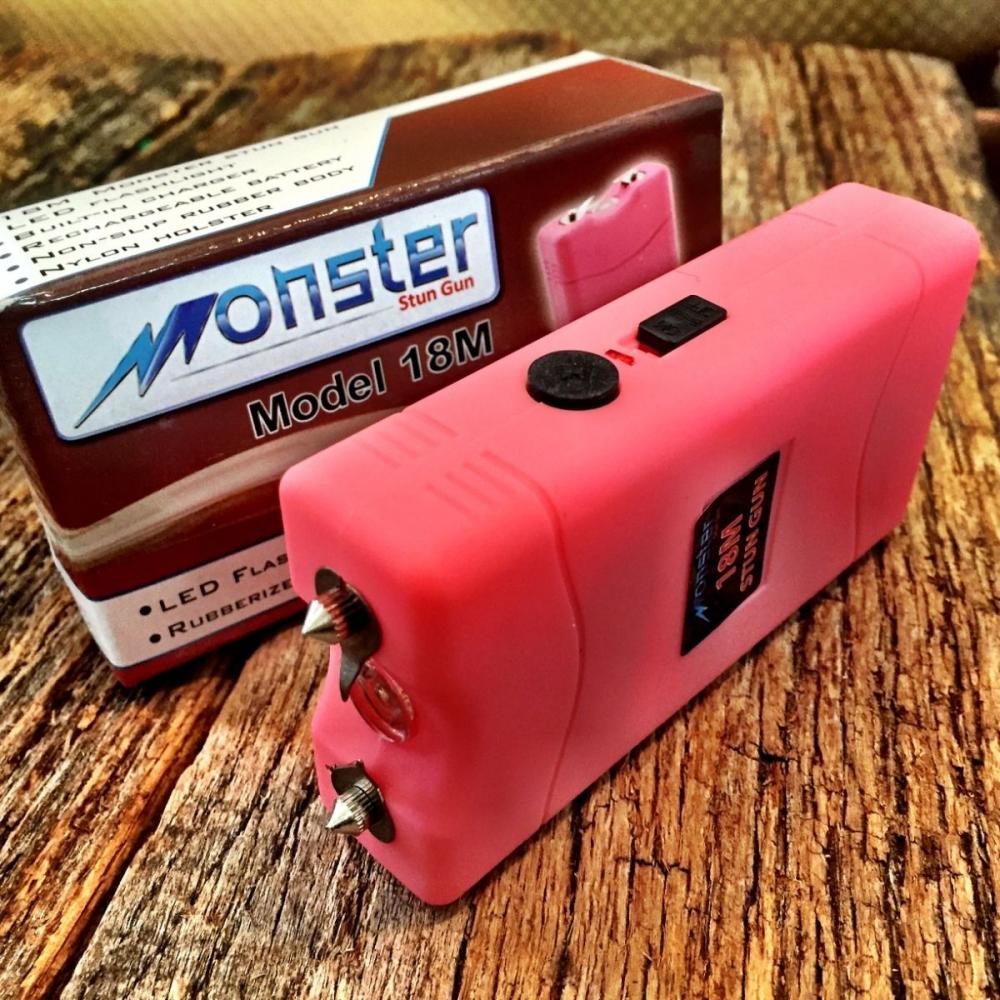 If you are looking MONSTER PINK 18 Million Volt Stun Gun Rechargeable w/LED light New & HOLSTER you can buy to kyknives, It is on sale at the best price