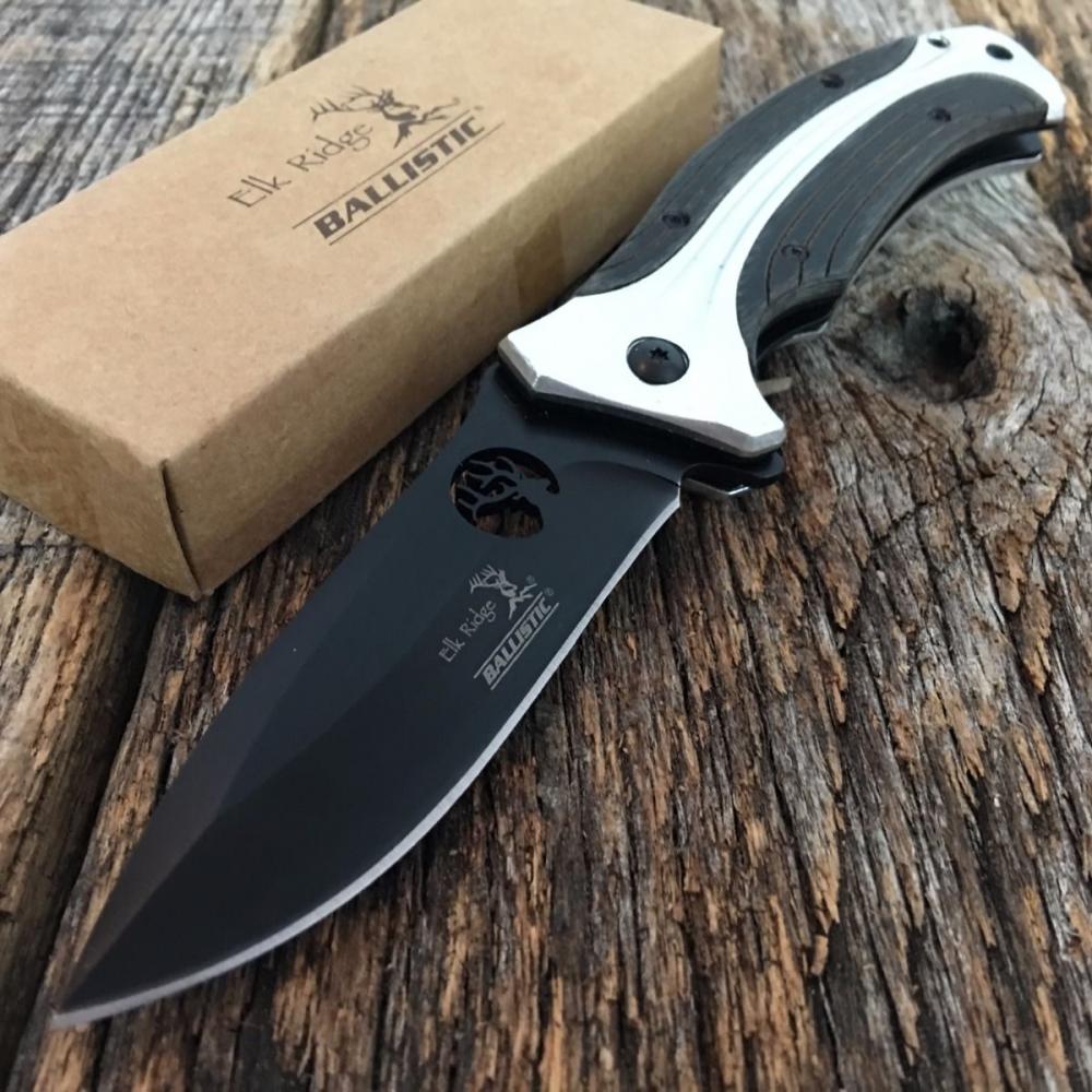If you are looking ELK RIDGE BALLISTIC Spring Assisted Open Folding Pocket Knife Ebony WOOD A155GW you can buy to kyknives, It is on sale at the best price
