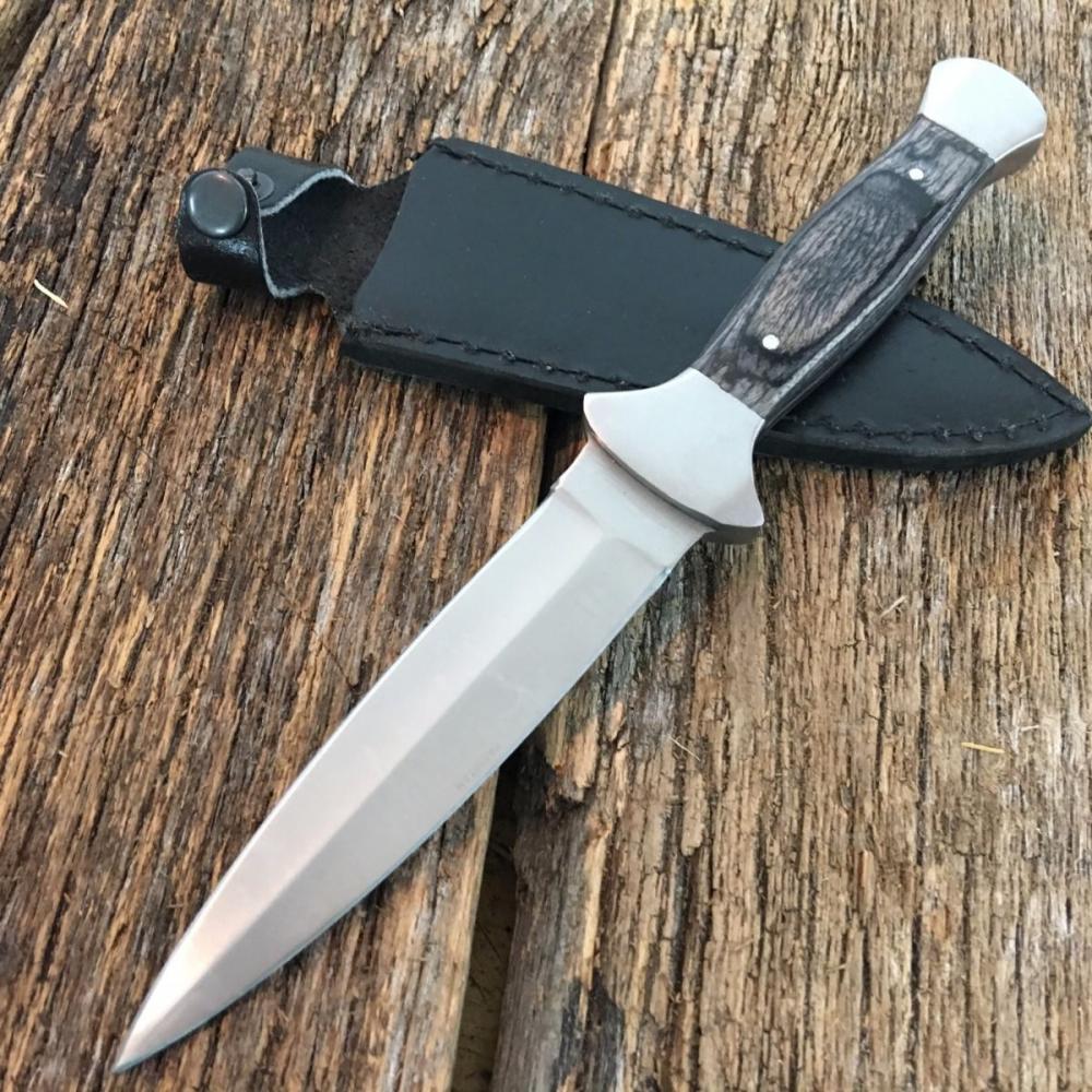 If you are looking 9" Wood Handle FULL TANG Boot Knife Hunting New Double Edge 203288 you can buy to kyknives, It is on sale at the best price