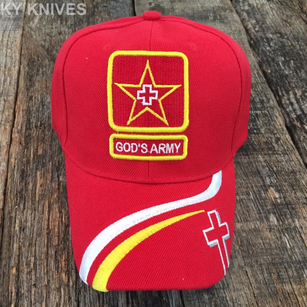 If you are looking GOD'S ARMY Christian Cap Religious Baseball Hat NEW CROSS HT-769 RED you can buy to kyknives, It is on sale at the best price