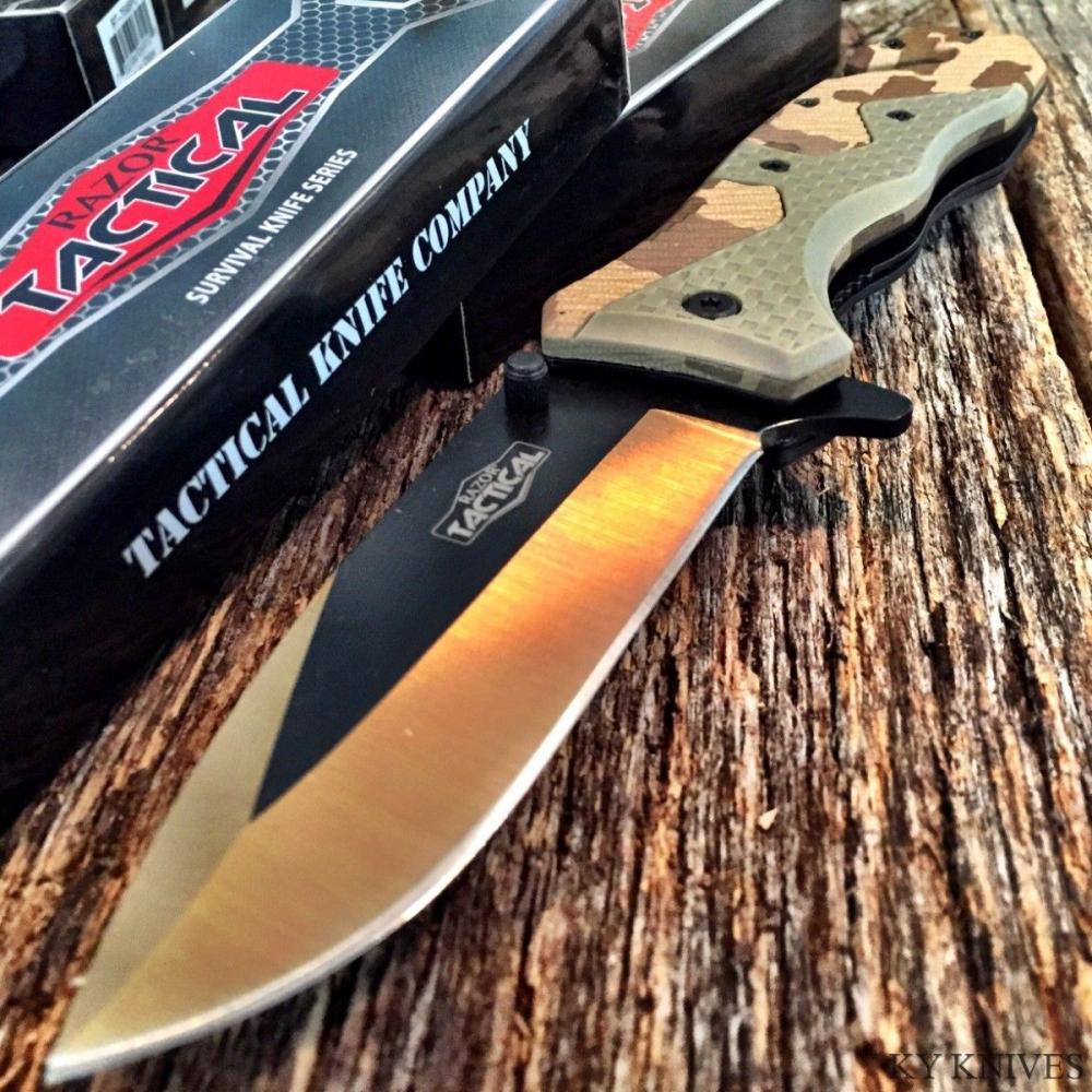 If you are looking RAZOR TACTICAL Camo Spring Assisted Open Pocket Knife Color Blade NEW 7046DC you can buy to kyknives, It is on sale at the best price