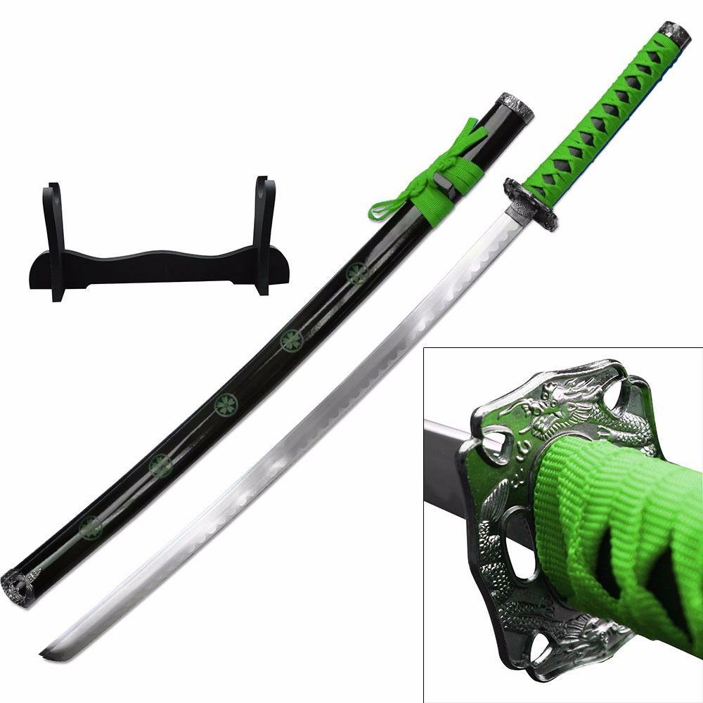 If you are looking 40" ZOMBIE HUNTER GREEN Katana NINJA SAMURAI Sword BIOHAZARD TSUBA Carbon Steel you can buy to kyknives, It is on sale at the best price