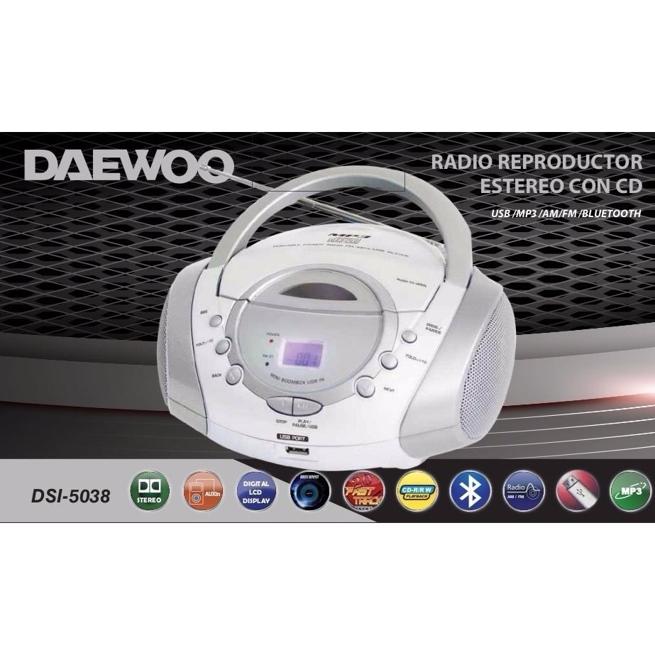  Si buscas Radiograbador Daewoo Di-5038 Bluetooth/cd/am-fm Pintumm puedes comprarlo con PINTURERIASMM está en venta al mejor precio