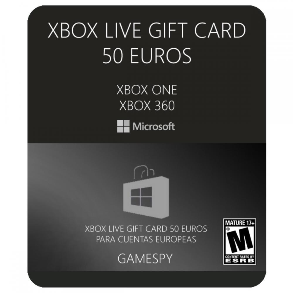  Si buscas Microsoft Points Xbox Live Gift Card Eur 50 Euros - Gamespy puedes comprarlo con MICROSIS_GAMES está en venta al mejor precio