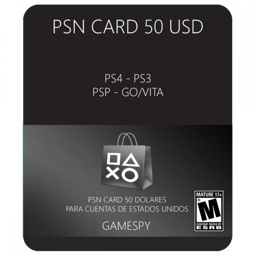  Si buscas Tarjeta Psn Card 50 Usd Usa Mlider Envío Inmediato Gamespy puedes comprarlo con MICROSIS_GAMES está en venta al mejor precio