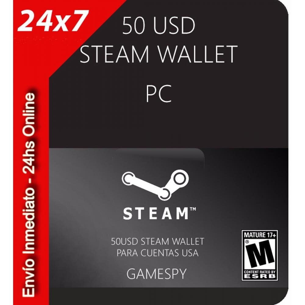  Si buscas Tarjeta Steam Wallet 50 Usd Dolares Pc Mercadolider Gamespy puedes comprarlo con MICROSIS_GAMES está en venta al mejor precio
