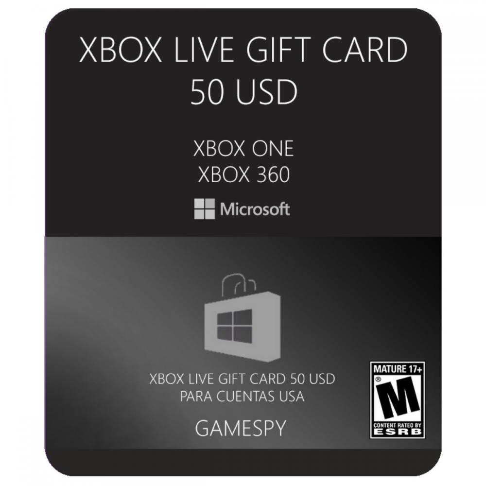  Si buscas Microsoft Xbox Live Gift Card Usa 50usd Mercadolider Gamespy puedes comprarlo con MICROSIS_GAMES está en venta al mejor precio