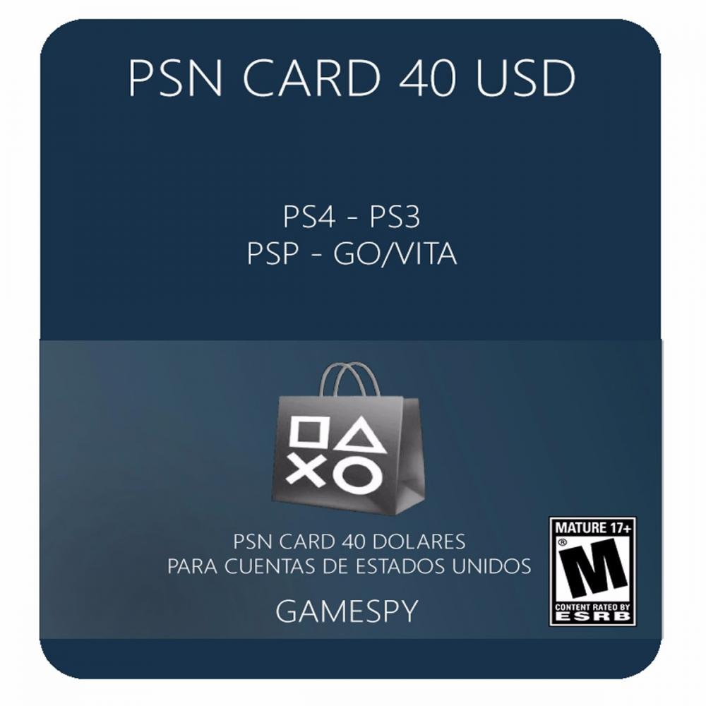  Si buscas Tarjeta Psn Playstation 40 Us$ Usa | Gamespy puedes comprarlo con MICROSIS_GAMES está en venta al mejor precio