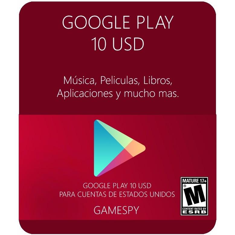  Si buscas Google Play 10 Usd Android Envío Automático Gamespy puedes comprarlo con MICROSIS_GAMES está en venta al mejor precio