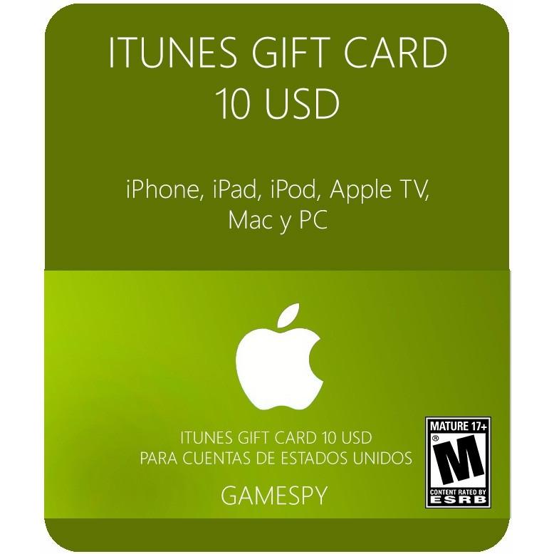  Si buscas Itunes Gift Card 10 Usd Juegos Musica Libros - Gamespy puedes comprarlo con MICROSIS_GAMES está en venta al mejor precio