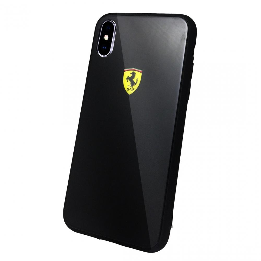  Si buscas iPhone X Funda Ferrari Glass Negro puedes comprarlo con QUIBAM_YBH está en venta al mejor precio