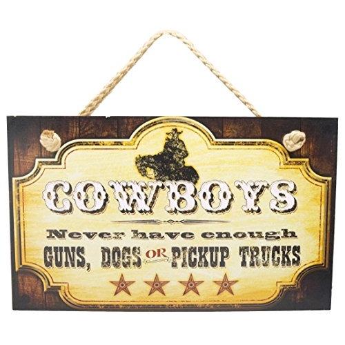  Si buscas New Funny Cowboy Sign Dogs Pickup Trucks Guns Western Plaque puedes comprarlo con IN EXCELSIS NET está en venta al mejor precio