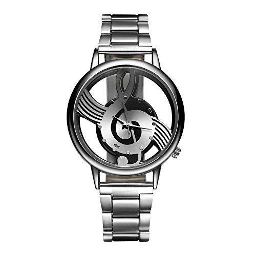  Si buscas Fashion Music Note Notation Watch Stainless Steel Wristwatch puedes comprarlo con IN EXCELSIS NET está en venta al mejor precio