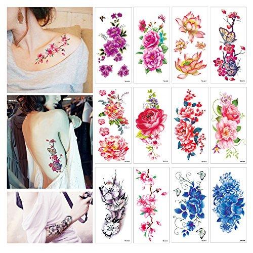  Si buscas Flower Temporary Tattoos Stickers Lotus Cherry Blossoms Flas puedes comprarlo con IN EXCELSIS NET está en venta al mejor precio