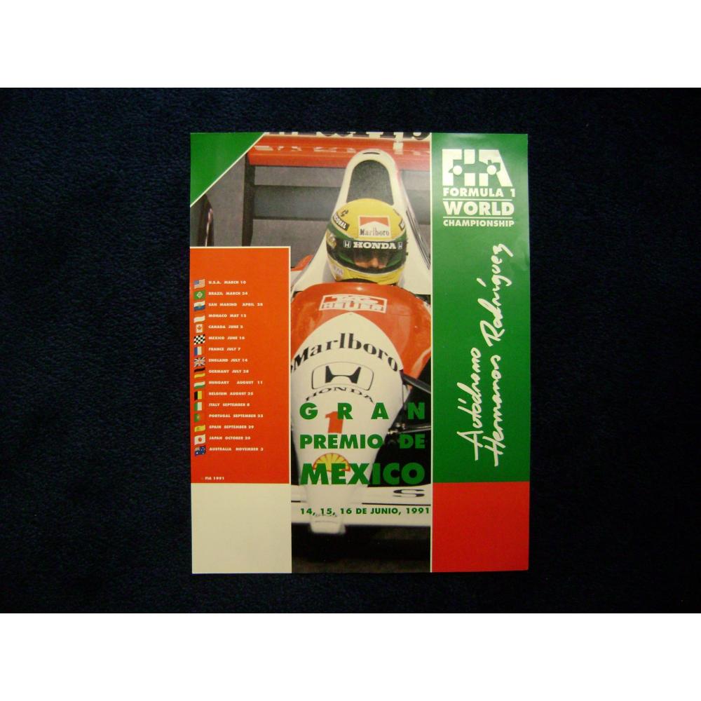  Si buscas Gran Premio de Mexico 1991 Ayrton Senna F1 Poster puedes comprarlo con INTERMOVIE2020 está en venta al mejor precio