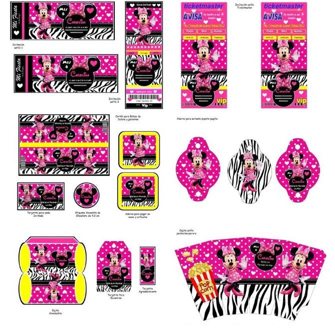  Si buscas Kit Imprimible Minnie Cebra Fiesta puedes comprarlo con Kitsimprimiblesparafiestas está en venta al mejor precio