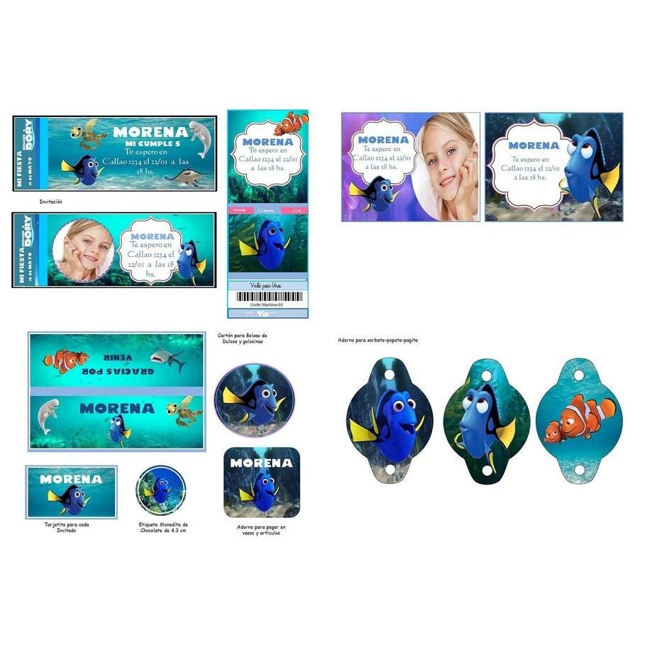  Si buscas Kit Imprimible Buscando A Dory Nemo Fiesta puedes comprarlo con Kitsimprimiblesparafiestas está en venta al mejor precio