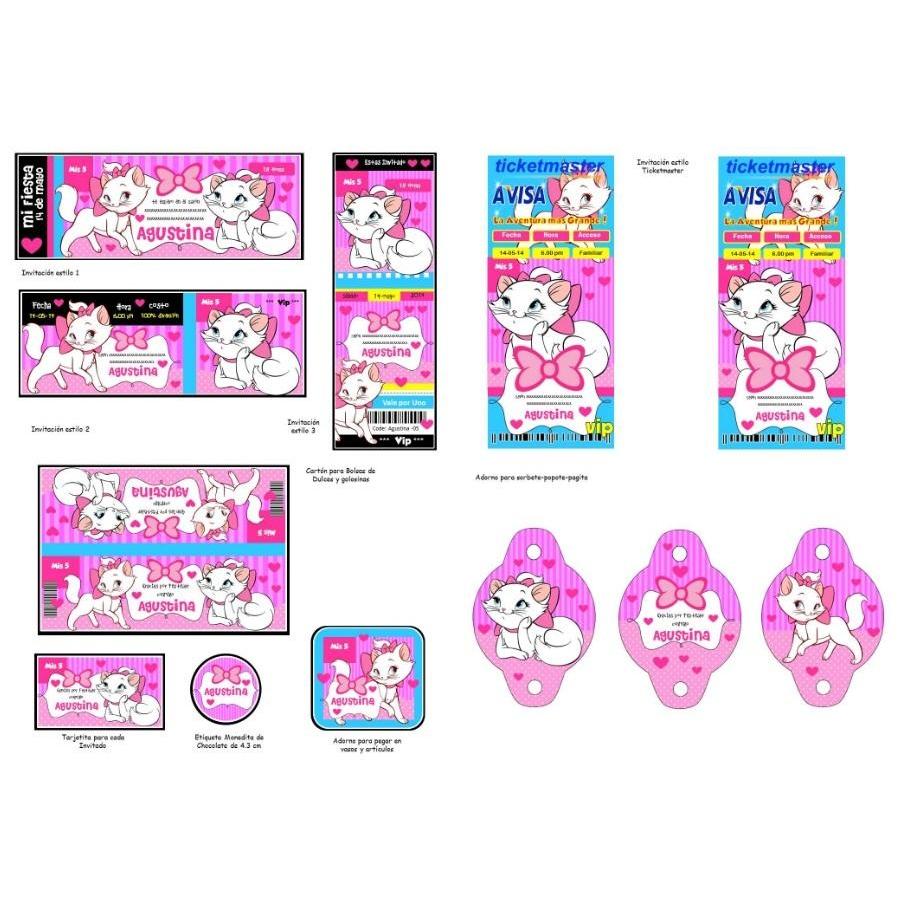  Si buscas Kit Imprimible Gatita Marie Fiesta puedes comprarlo con Kitsimprimiblesparafiestas está en venta al mejor precio