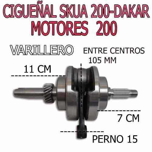  Si buscas Cigueñal Completo Dakar Skua 200 Y Mas Solo En Fas Motos puedes comprarlo con FASMOTOS00 está en venta al mejor precio